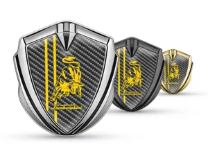 Lamborghini Metall Emblem Abzeichen Moderner Look High-End